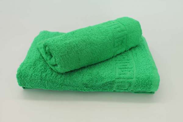 Полотенце махровое 40х70 классический зеленый