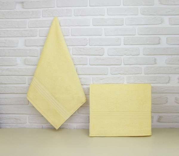 Махровое полотенце 70x140 "RAINBOW", св.жёлтый, 100% Хлопок