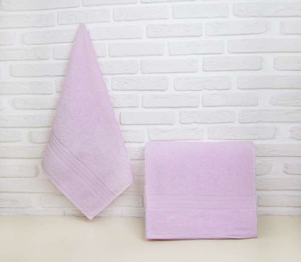 Махровое полотенце 70x140 "RAINBOW", св.розовый, 100% Хлопок