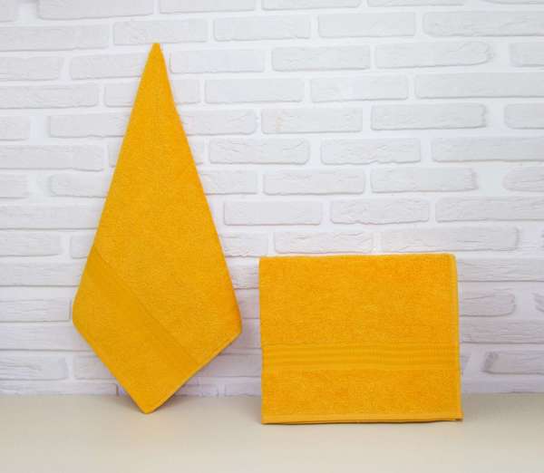 Махровое полотенце 70x140 "RAINBOW", т.жёлтый, 100% Хлопок