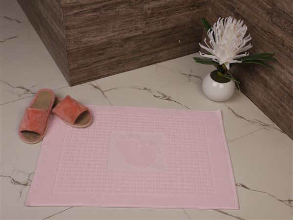 Полотенце для ног повышенной плотности (двойная нить) 50x70 "Feet", розовый, 100% Хлопок
