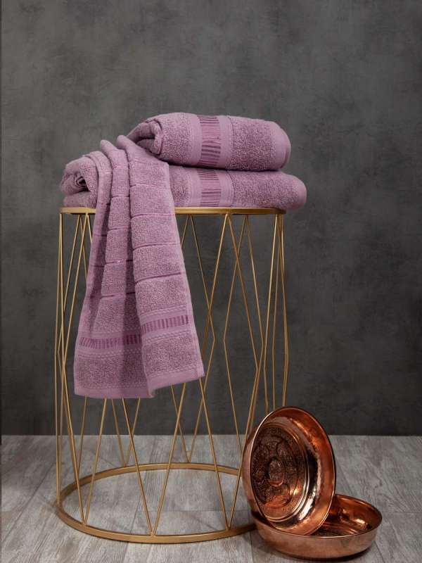 Полотенце махровое 90х150 "Elegans", фиолетовый                                               
