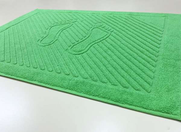 Полотенце махровое для ног 50*70 классический зеленый